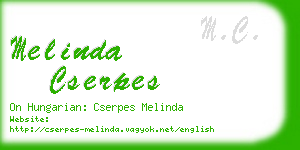 melinda cserpes business card